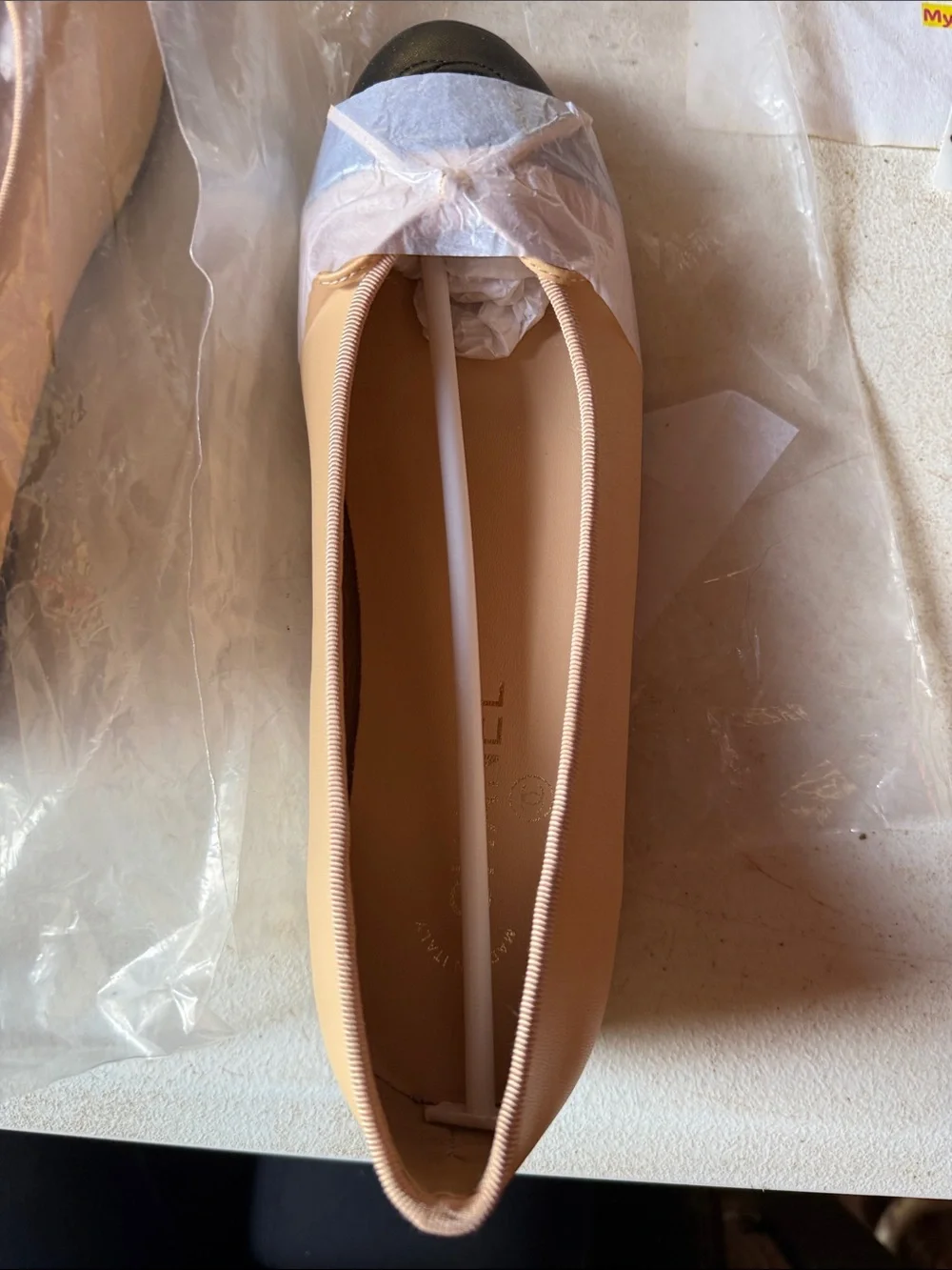Women's Chanel Ballet Flats in Beige - Comfortable Slip-On Shoes